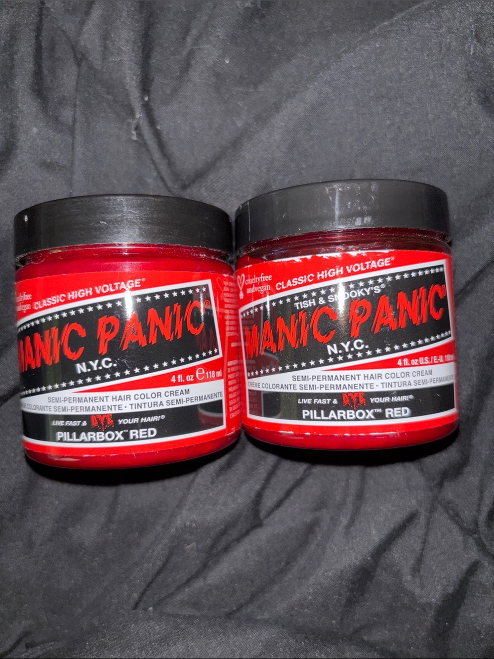 Manic Panic Pillarbox Red Semi-Permanent Hair Color Cream - 2 Pack